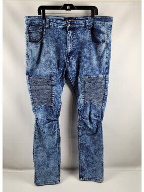 PHAT FARM Jeans Mens Vintage Y2K Hip Hop Blue Denim Stone Wash Size 40x31